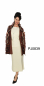 Preview: Womens Baby Alpaca Coat "Arequipa" with fringe and belt